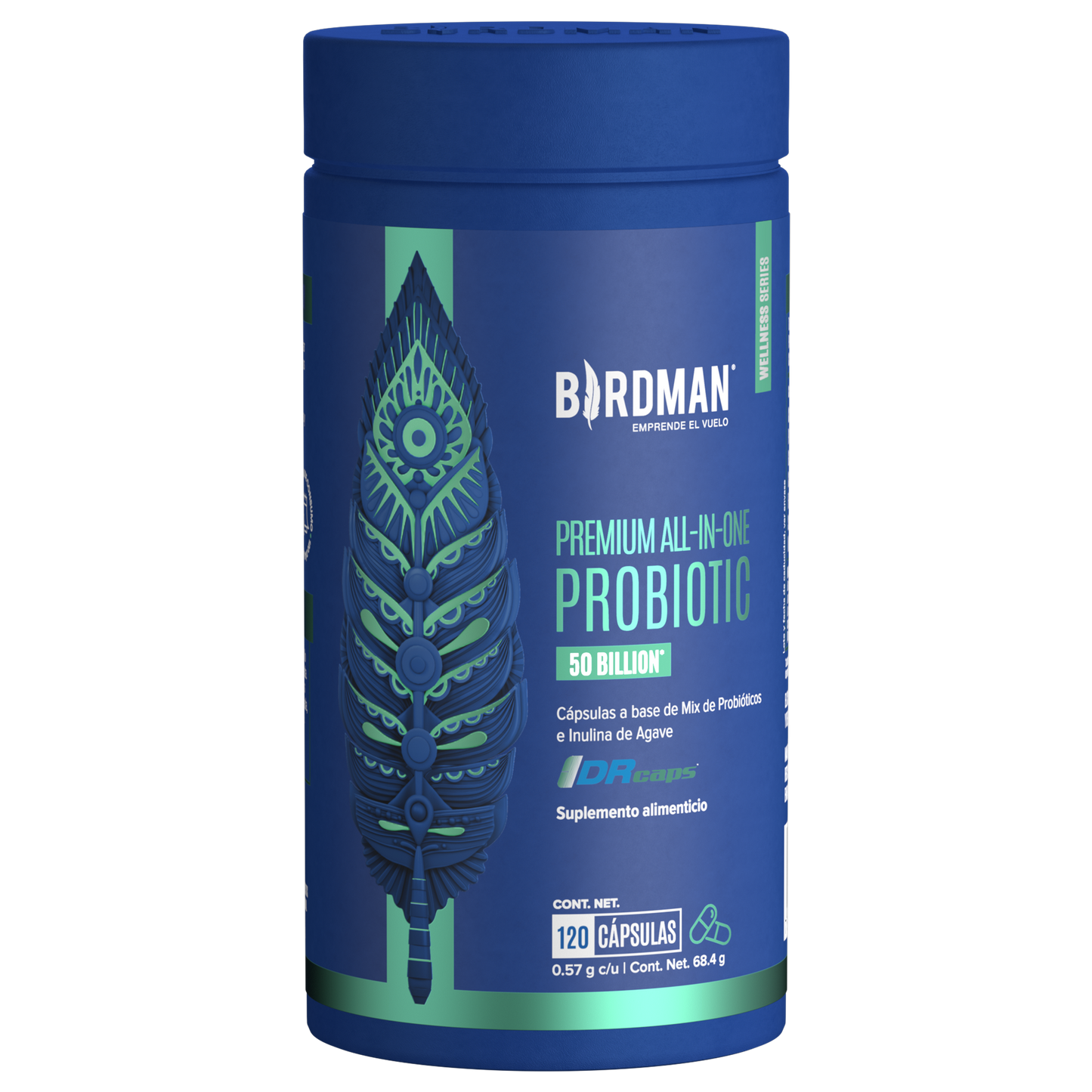 PREMIUM ALL-IN-ONE PROBIOTIC - PROBIÓTICOS CON 50 BILLONES DE UFC - 120 CÁPSULAS - 120 PORCIONES