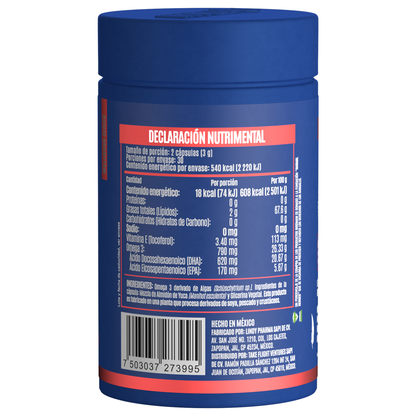 PREMIUM OMEGA 3 - 60 CÁPSULAS - 30 PORCIONES