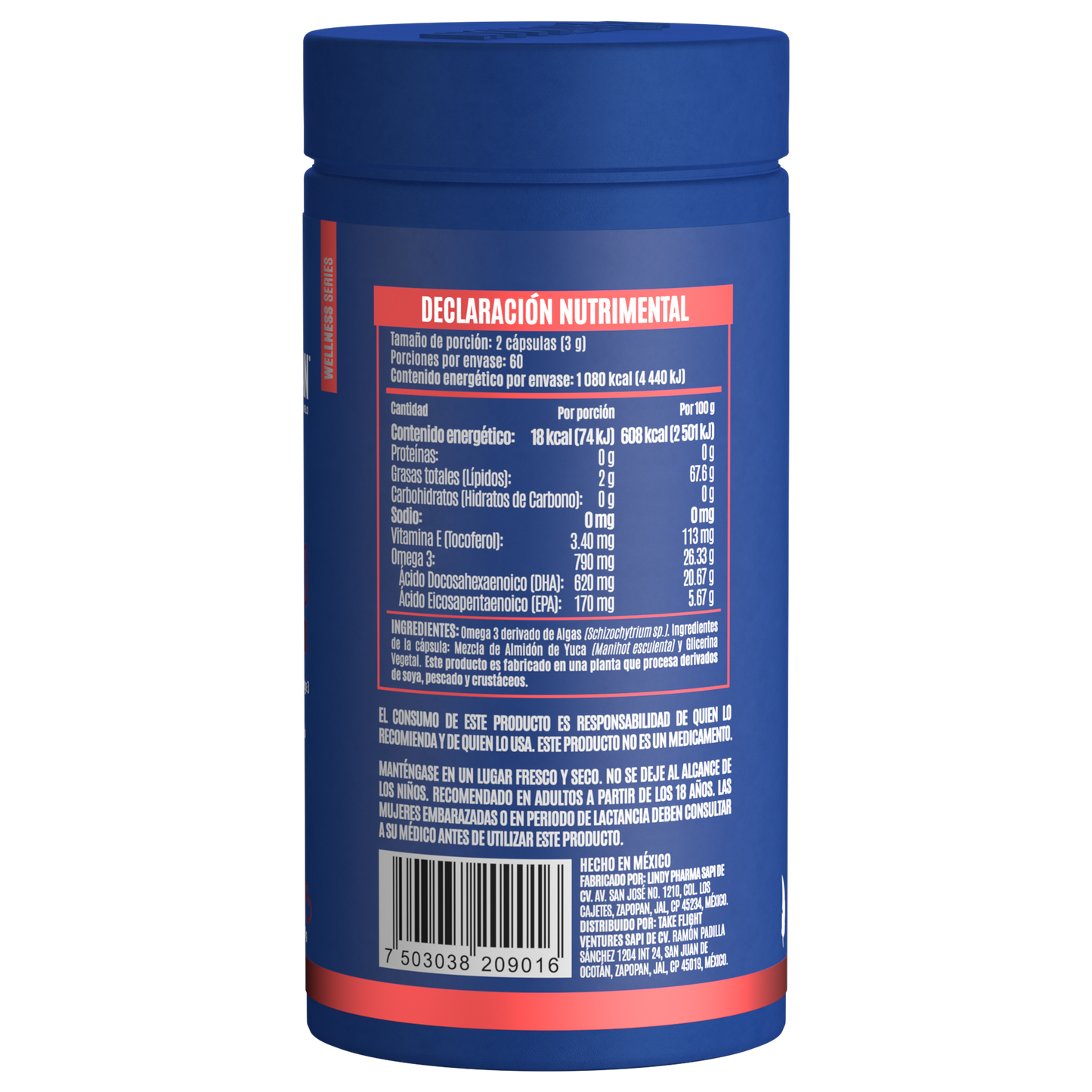 PREMIUM OMEGA 3 - 120 CÁPSULAS - 60 PORCIONES
