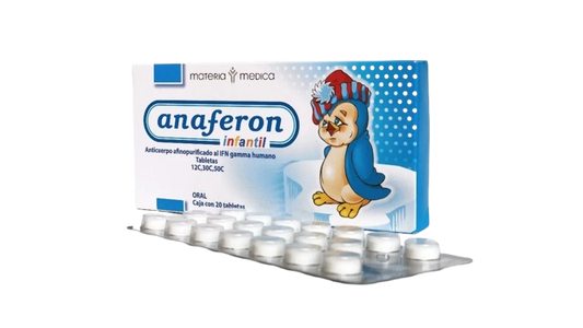 ANAFERON INF ANTICUERPO AFINOPURIFICADO AL IFN GAMMA HUMANO 12 C/30 C/ 50 C CAJ/ 20 TAB