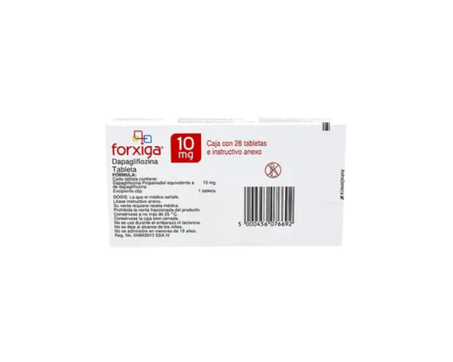 FORXIGA DAPAGLIFOZINA 10 MG TAB CAJ/28