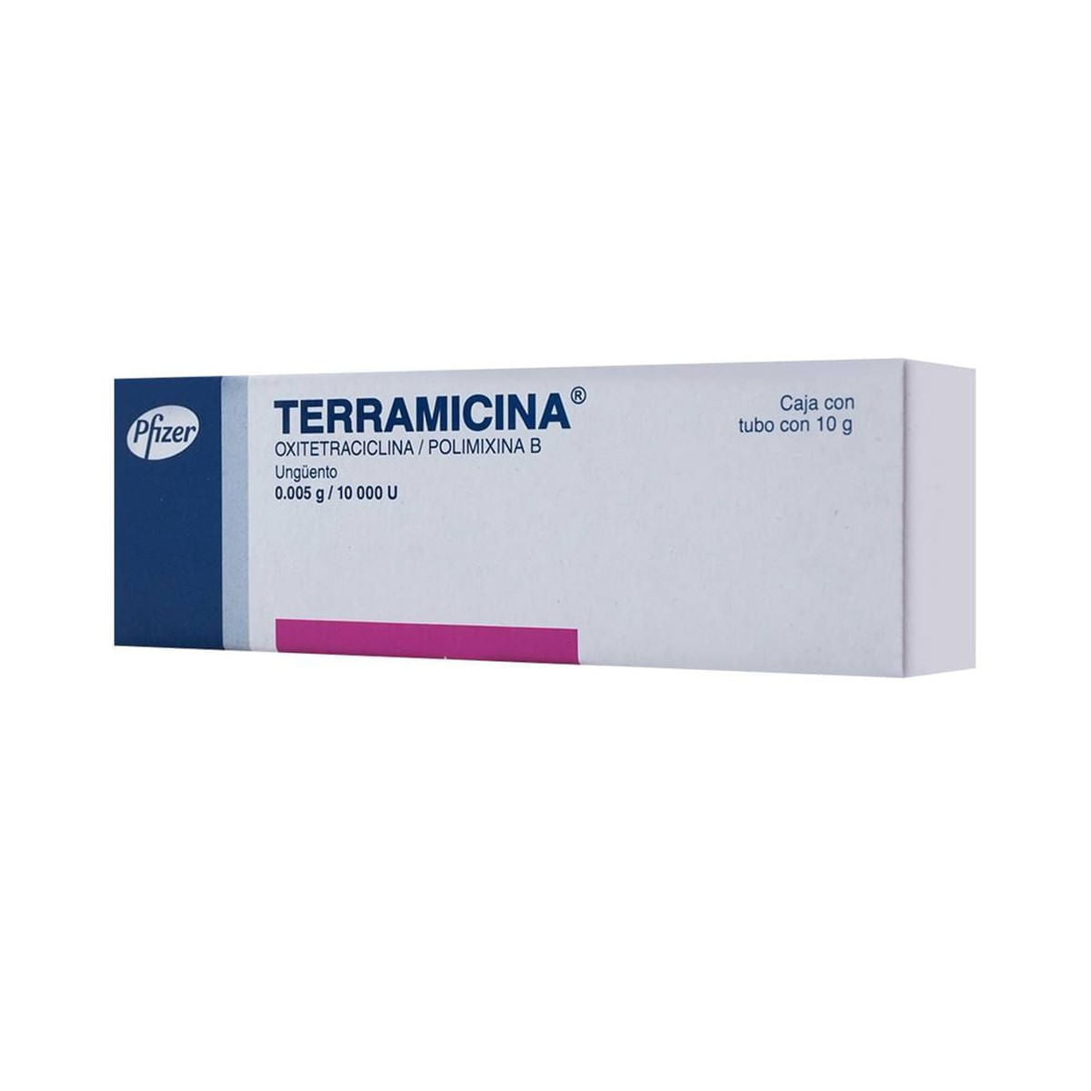 TERRAMICINA OFTALMICA OXITETRACICLINA/ POLIMIXINA 0.005GR/ 10 000U CAJ/ 10 GR UNG