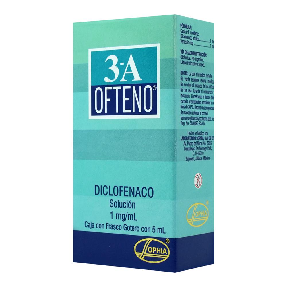 3-A OFTENO DICLOFENACO OFTALMICO 1 MG/ML 1FCO GTRO/5 ML