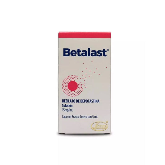 BETALAST BEPOSTATIN BESILATE 15MG/ML BOX/1 FCO GTRO 5 ML