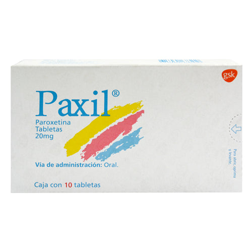 PAXIL PAROXETINA 20 MG CAJ/10 TAB