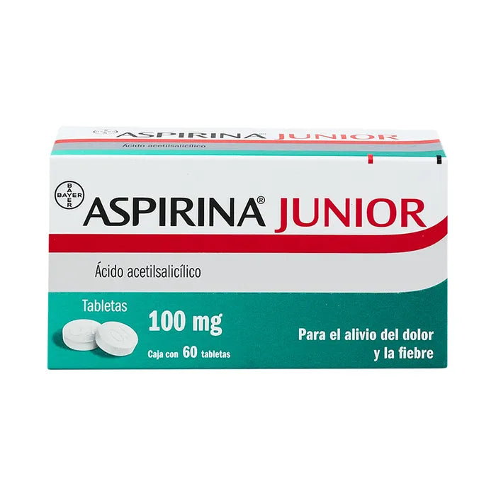 ASPIRINA JUNIOR 100 MG CAJ/60 TAB