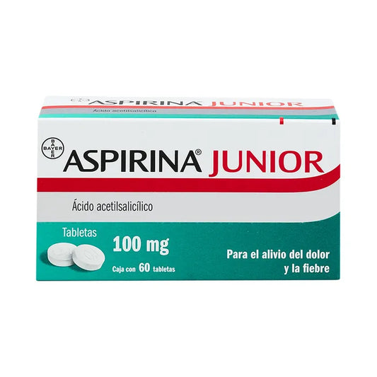 ASPIRINA JUNIOR 100 MG CAJ/60 TAB