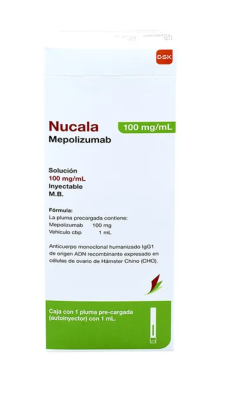 NUCALA MEPOLIZUMAB 100 MG / ML SOL INY PLU PREC CAJ C/1