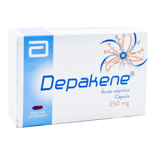 DEPAKENE VALPROIC ACID 250 MG BOX/60 CAPSULES