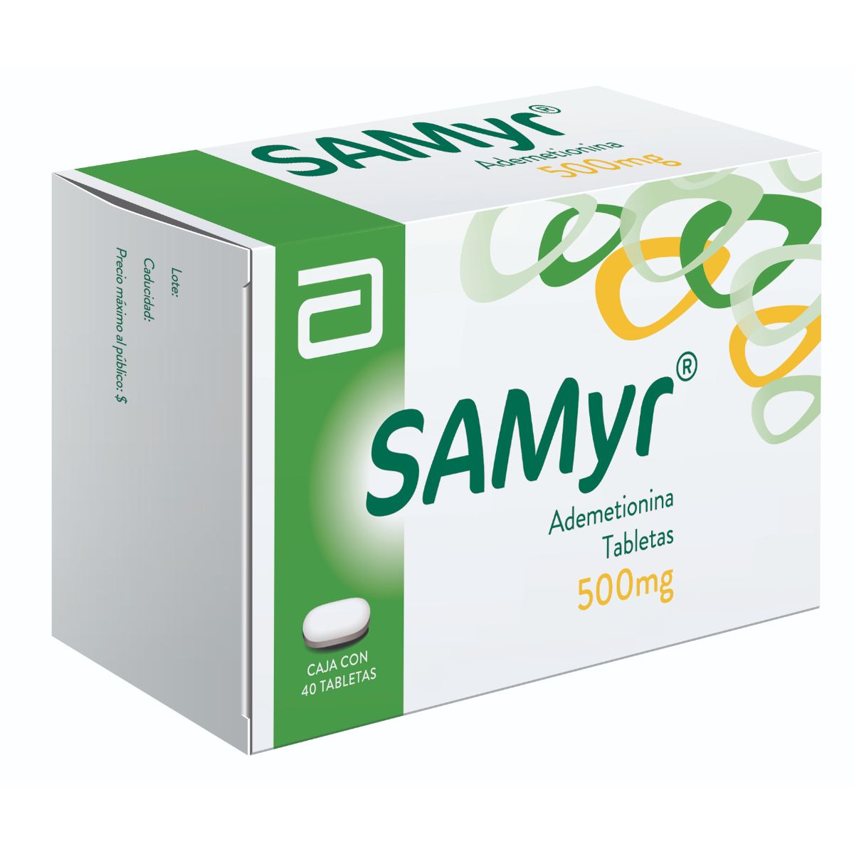 SAMYR ADEMETIONINA 500 MG C/40 TAB