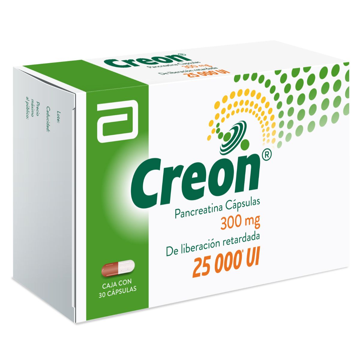 CREON PANCREATINA 300MG 25000U CAP C30