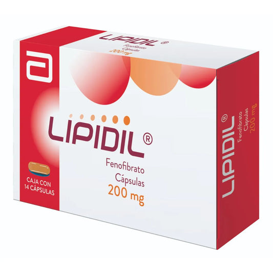 LIPIDIL FENOFIBRATO 200MG CAP CAJ C/14