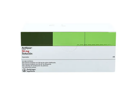 ACTILYSE ALTEPLASA 50MG FAM 50ML CAJ C/2