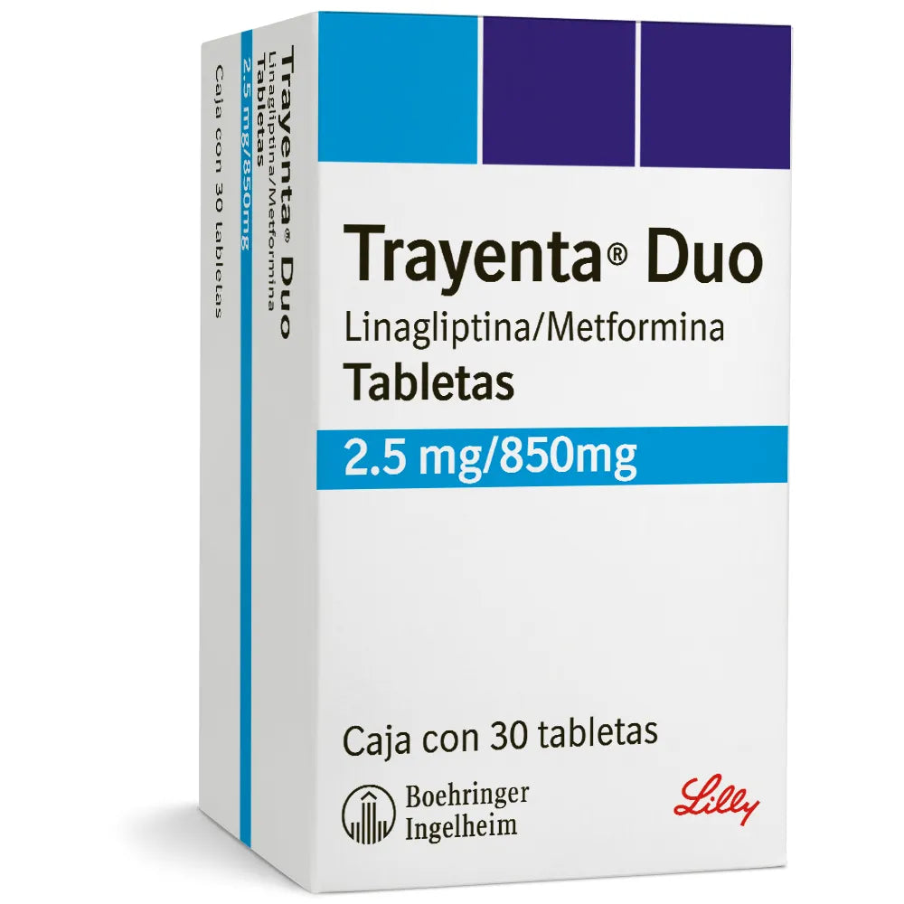TRAYENTA DUO LINAGLIPTINA/METFORMINA 2.5/850MG TAB CAJ C/30