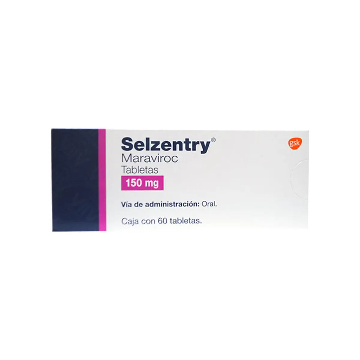 Selzentry Maraviroc. Tableta Cada Tableta contiene: Maraviroc 150 mg. Envase con 60 Tabletas.