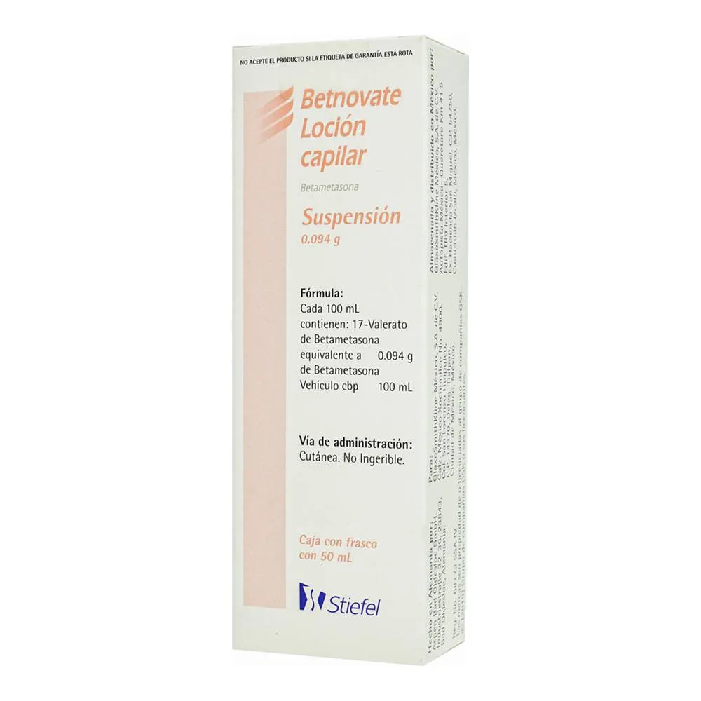 BETNOVATE BETAMETASONA LOCION 1 MG/ ML CAJ/ 1FCO 100 ML