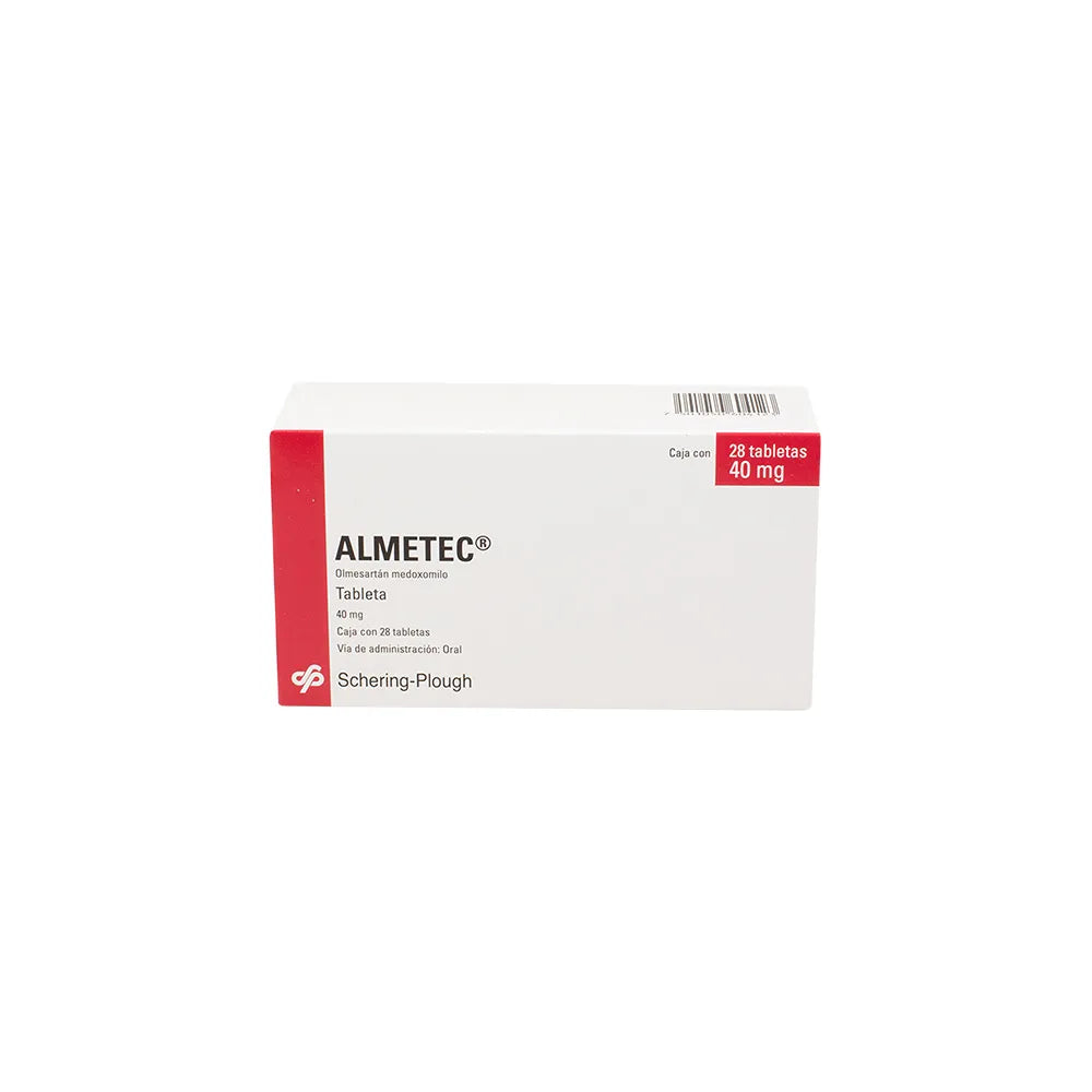 ALMETEC OLMESARTAN MEDOXIMILO 40 MG CAJ/28 TAB