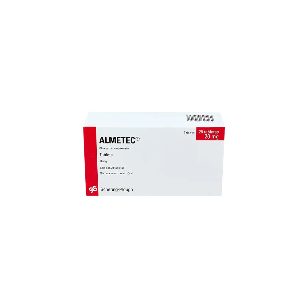ALMETEC OLMESARTAN MEDOXIMILO 20 MG CAJ/28 TAB