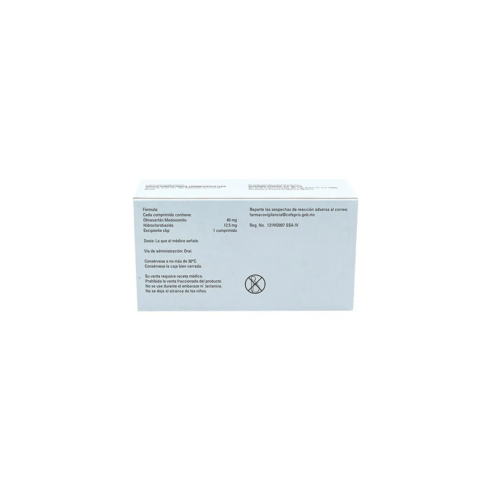 ALMETEC-CO OLMESARTAN MEDOXIMILO/HIDROCLOROTIAZIDA 40 MG/12.5 MG CAJ/28 TAB