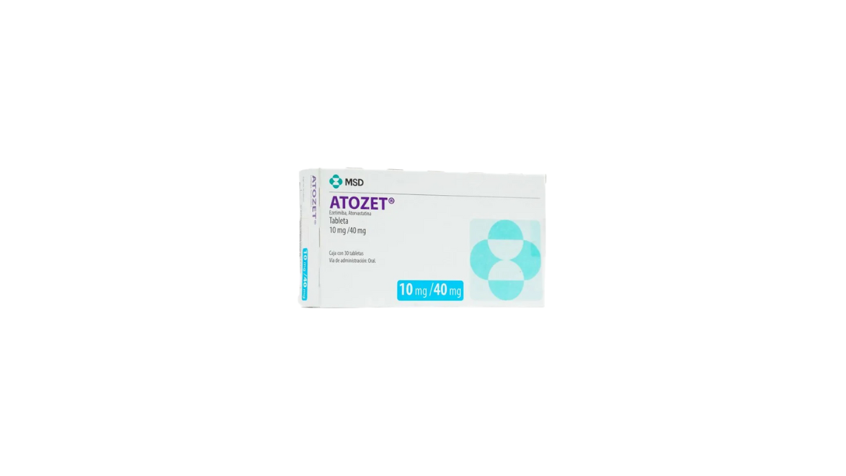 ATOZET EZETIMIBA/ ATORVASTATINA 10/40 MG TAB CAJ C/30