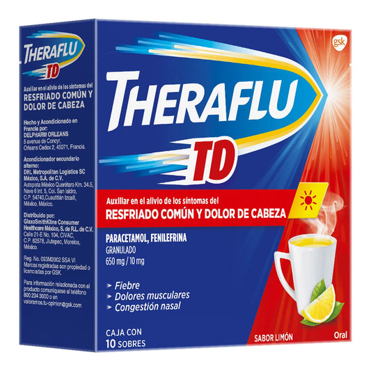THERAFLU TD ( ROJO ) C/10 SOBRES