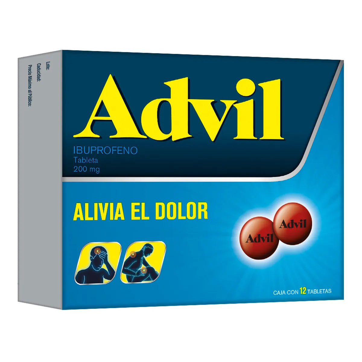 ADVIL  IBUPROFENO 200 MG C/12 TABS