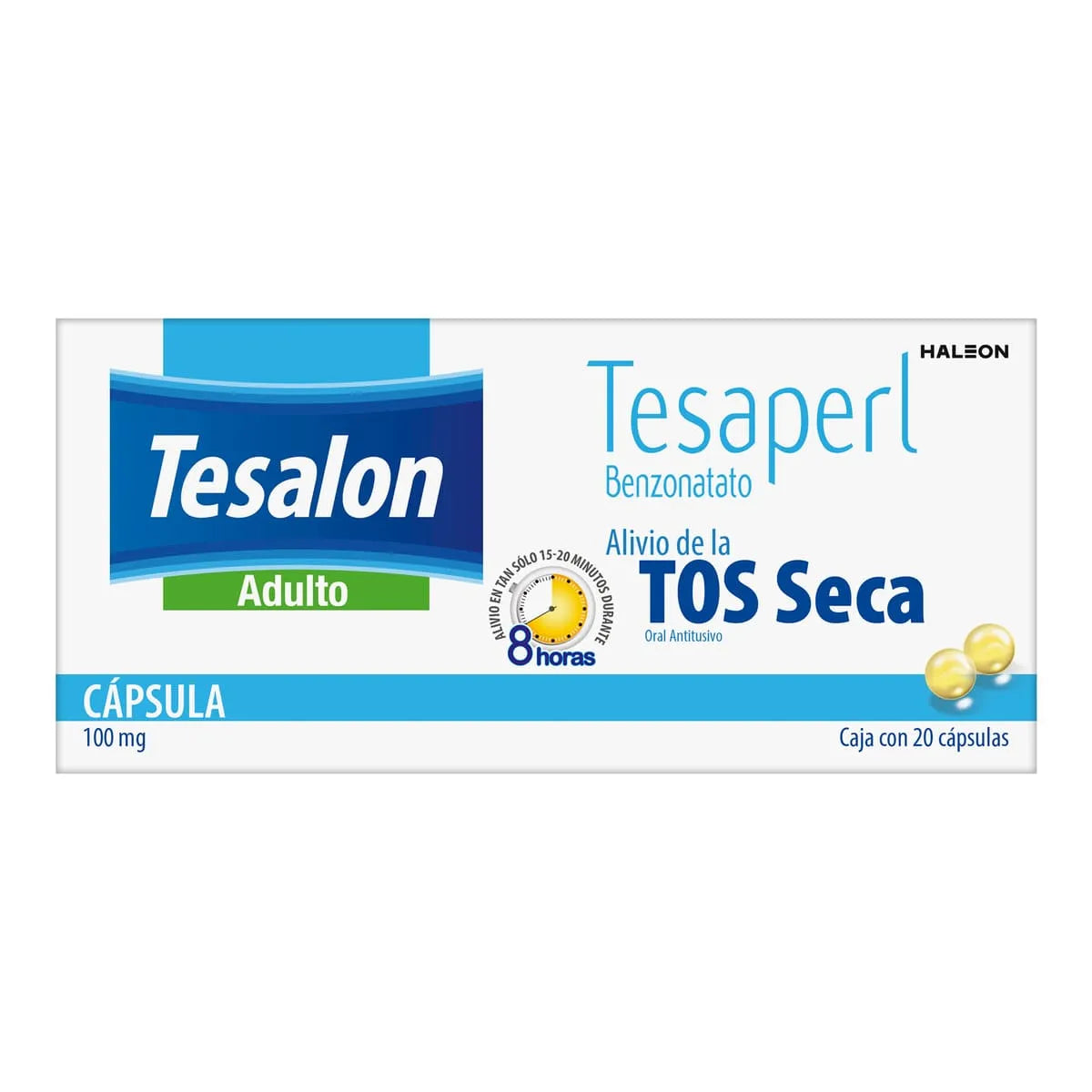 TESALON PERLAS  BENZONATATO 100 MG C/20 CAPS
