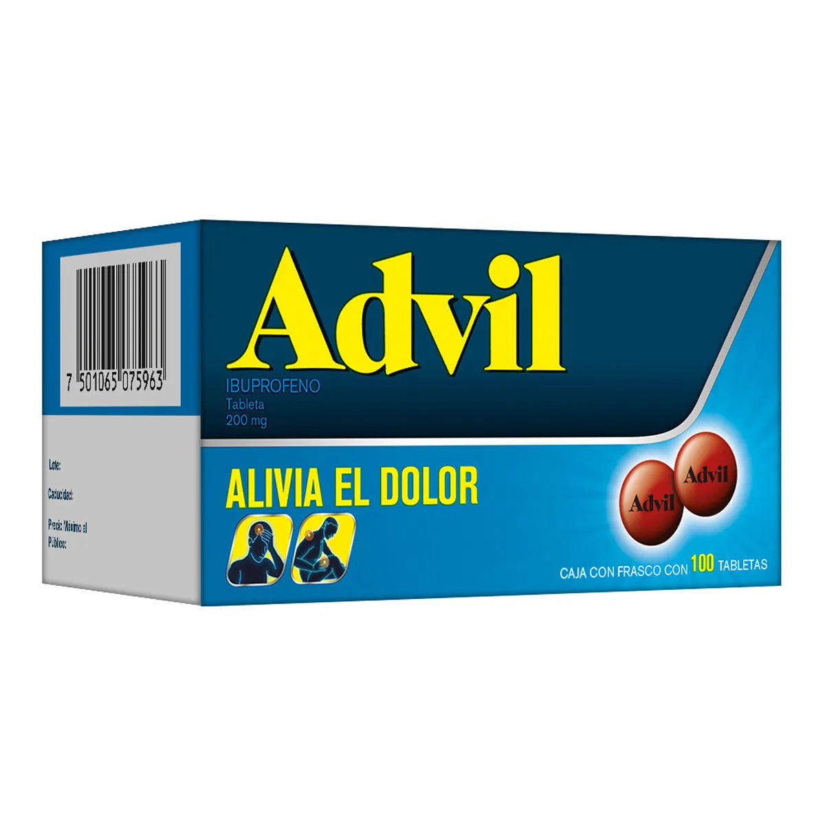 ADVIL IBUPROFENO 200 MG CAJ/ 100 GRAGEAS