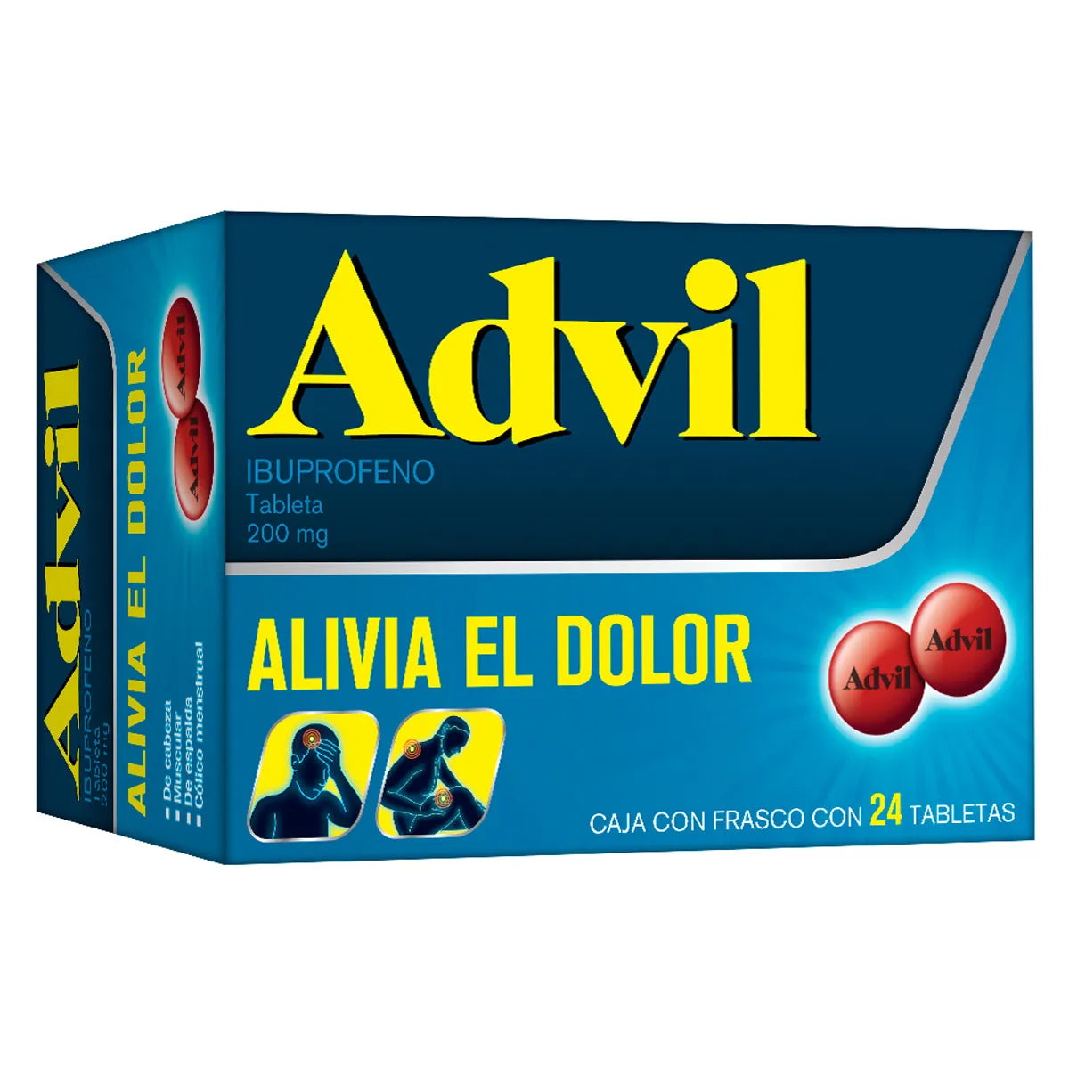 ADVIL IBUPROFENO 200 MG CAJ/ 24 CAPS