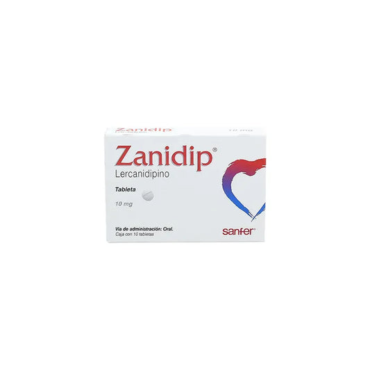 ZANIDIP LERCARNIDIPINO 10 MG CAJ/10 TAB