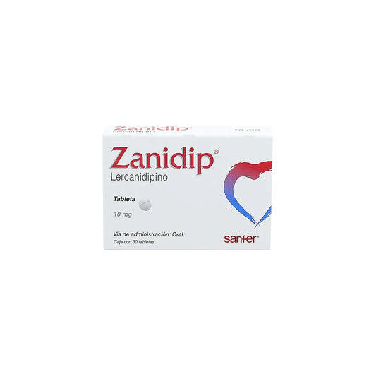 ZANIDIP LERCARNIDIPINO 10 MG CAJ/30 TAB