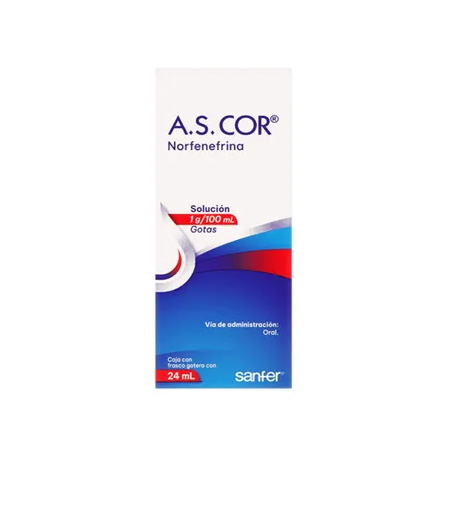A.S. COR NORFENEFRINA 1G/100ML ORAL GOTAS 24 ML 