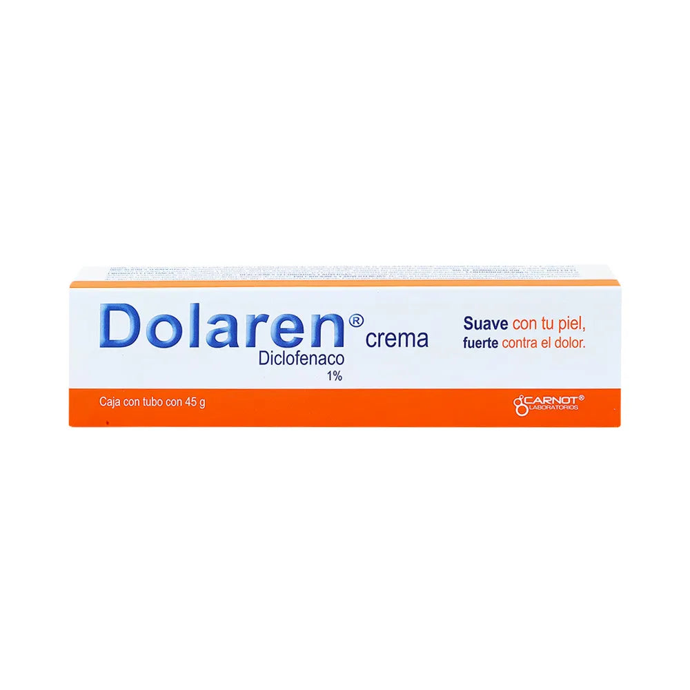 DOLAREN  DICLOFENACO/ CARISISPRODOL CMA. CAJA C/TUBO C/45 G.