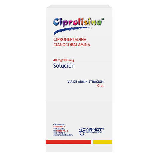 CIPROLISINA CIPROHEPTADINA/ CIANOCOBALAMINA 40 MG/300 MCG 1 FRASCO/220 ML