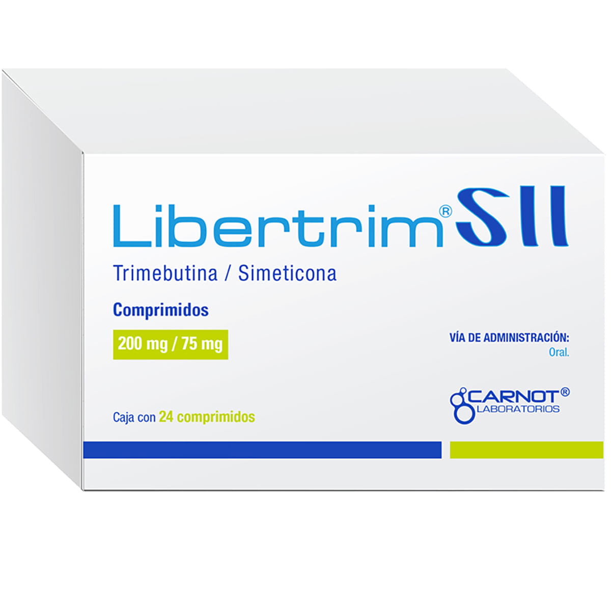 LIBERTRIM SII TRIMEBUTINA/SIMETICONA 200 MG C/24 CPR