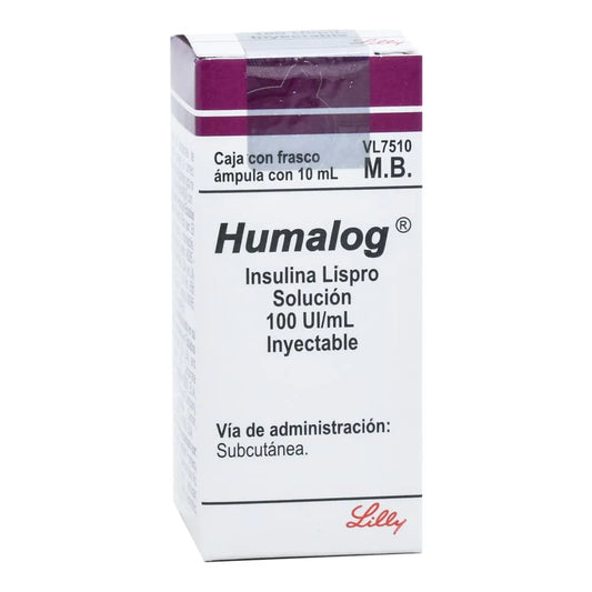 HUMALOG INSULINA LISPRO 100 UI/ML FAM C/10 ML