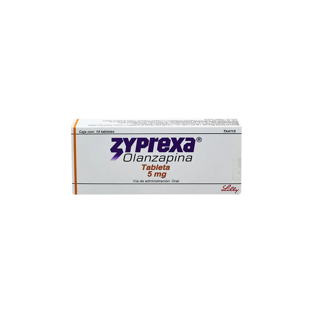 ZYPREXA OLANZAPINA 5 MG CAJ/14 TAB