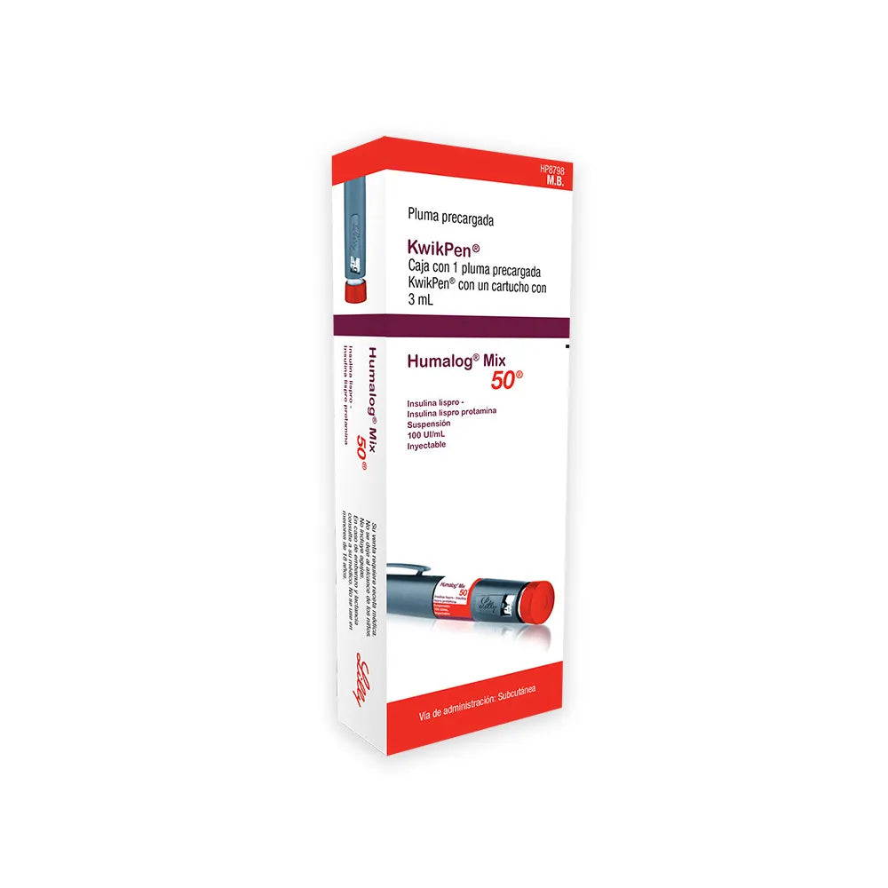HUMALOG MIX 50  KWIKPEN  INSULINA LISPRO/INSULINA LISPRO 50UI/50UI  PROTAMINA  1 JPRELL C/3ML