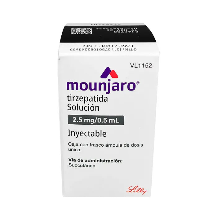 MOUNJARO TIRZEPATIDA 2.5 MG/0.5 ML  SOL INY 1FAM