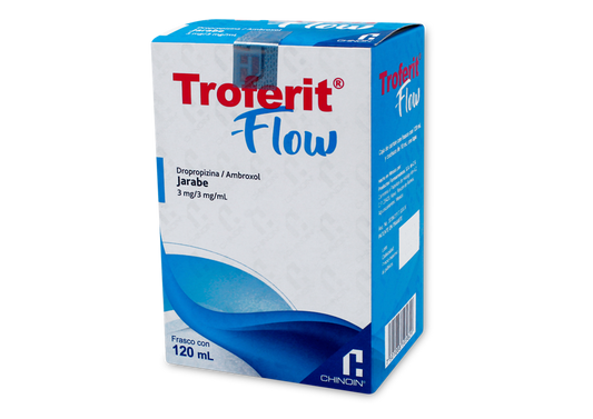 TROFERIT-FLOW CLORHIDRATO DE AMBROXOL/ DROPROPIZINA 3MG/3MG ML FCO 120 ML