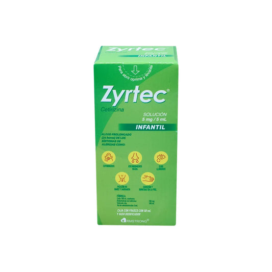 ZYRTEC CETIRIZINA 5MG/5 ML CAJ/50 ML