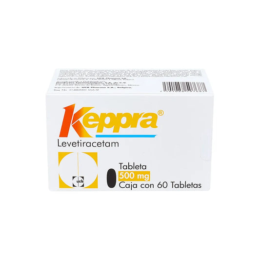 KEPPRA LEVETIRACETAM 500 MG BOX/60 TAB