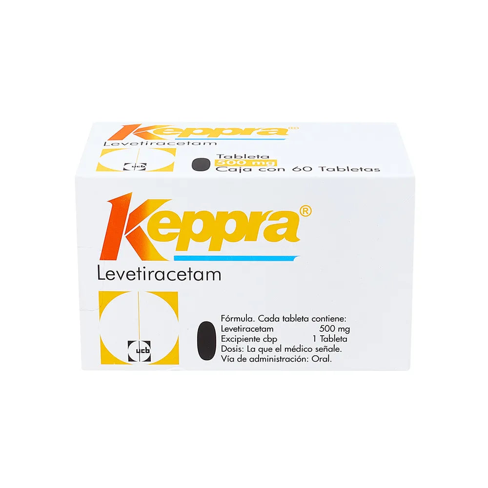 KEPPRA LEVETIRACETAM 500 MG BOX/60 TAB