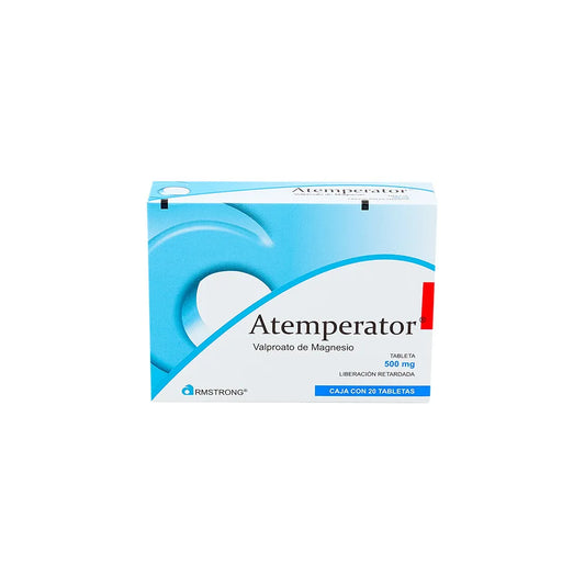 ATEMPERATOR VALPROATO DE MAGNESIO 500 MG CAJ/20 TAB