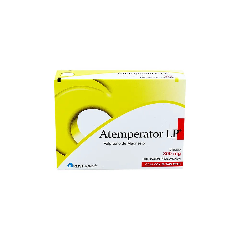 ATEMPERATOR LP VALPROATO DE MAGNESIO 300 MG CAJ/ 20 TAB