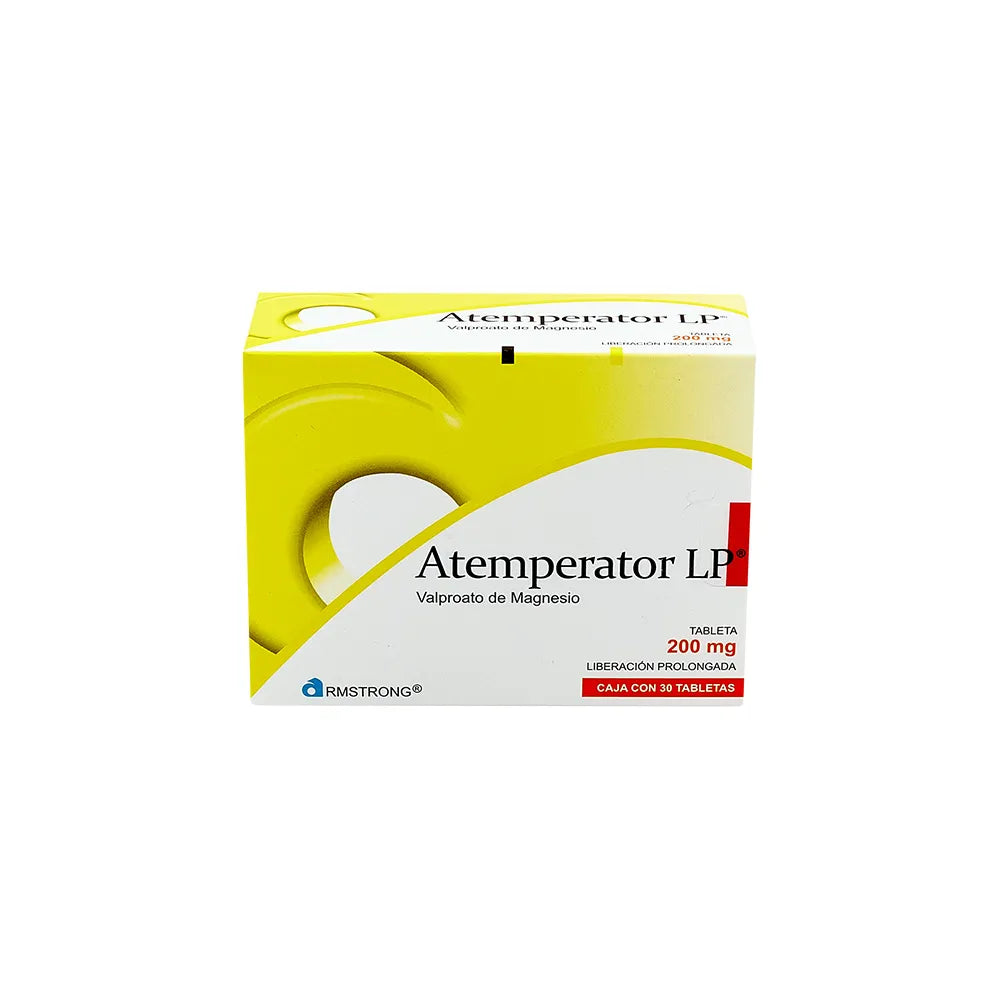 ATEMPERATOR LP VALPROATO DE MAGNESIO 200 MG CAJ/ 30 TAB