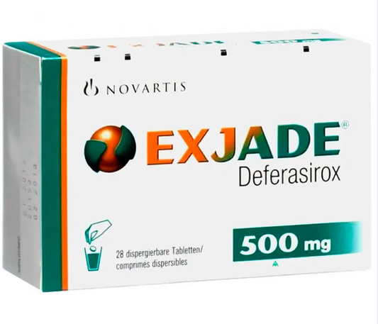 EXJADE DEFERASIROX 500 MG TAB CAJ/28