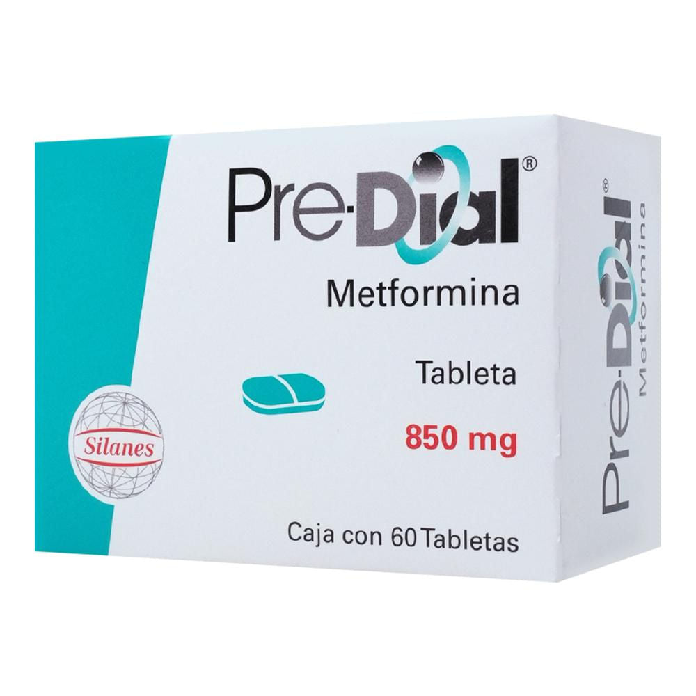 PREDIAL  METFORMINA TAB. 850 MG. CAJA C/60
