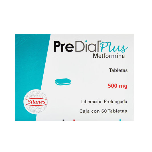 PREDIAL PLUS METFORMINA LP 500 MG CAJ/60 TAB