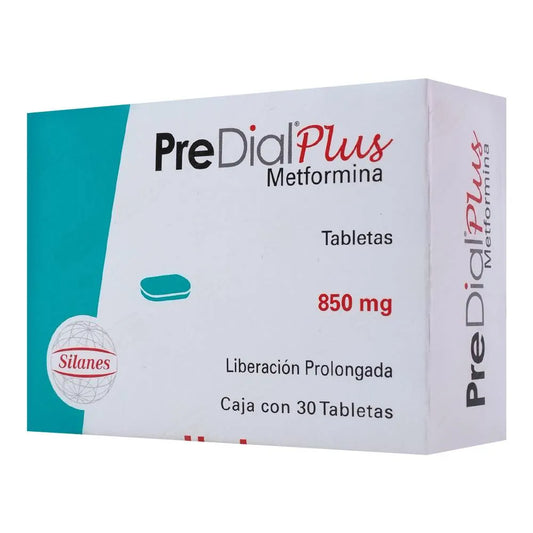 PREDIAL PLUS METFORMINA LP 850 MG CAJ/30